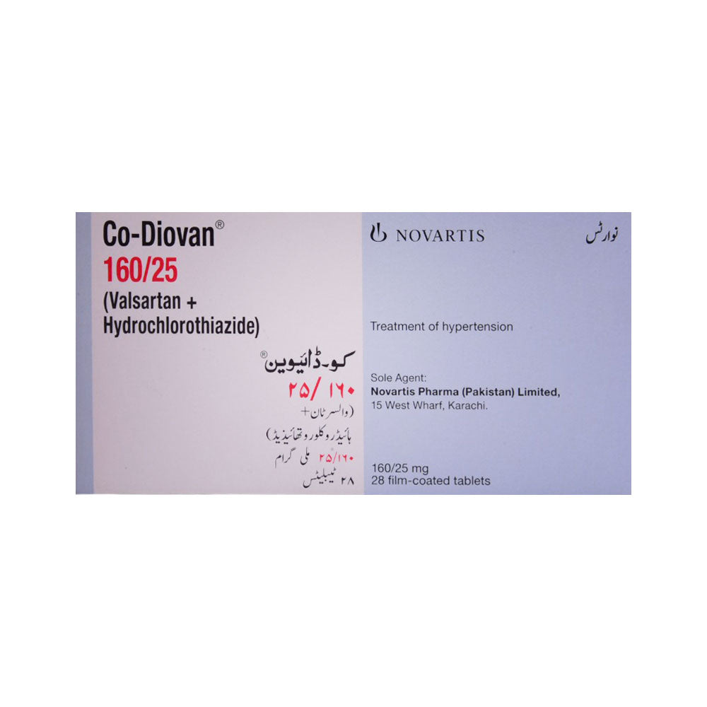 CO DIOVAN 160/12.5MG TAB